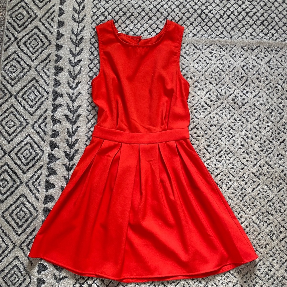 A-Line dress with open back